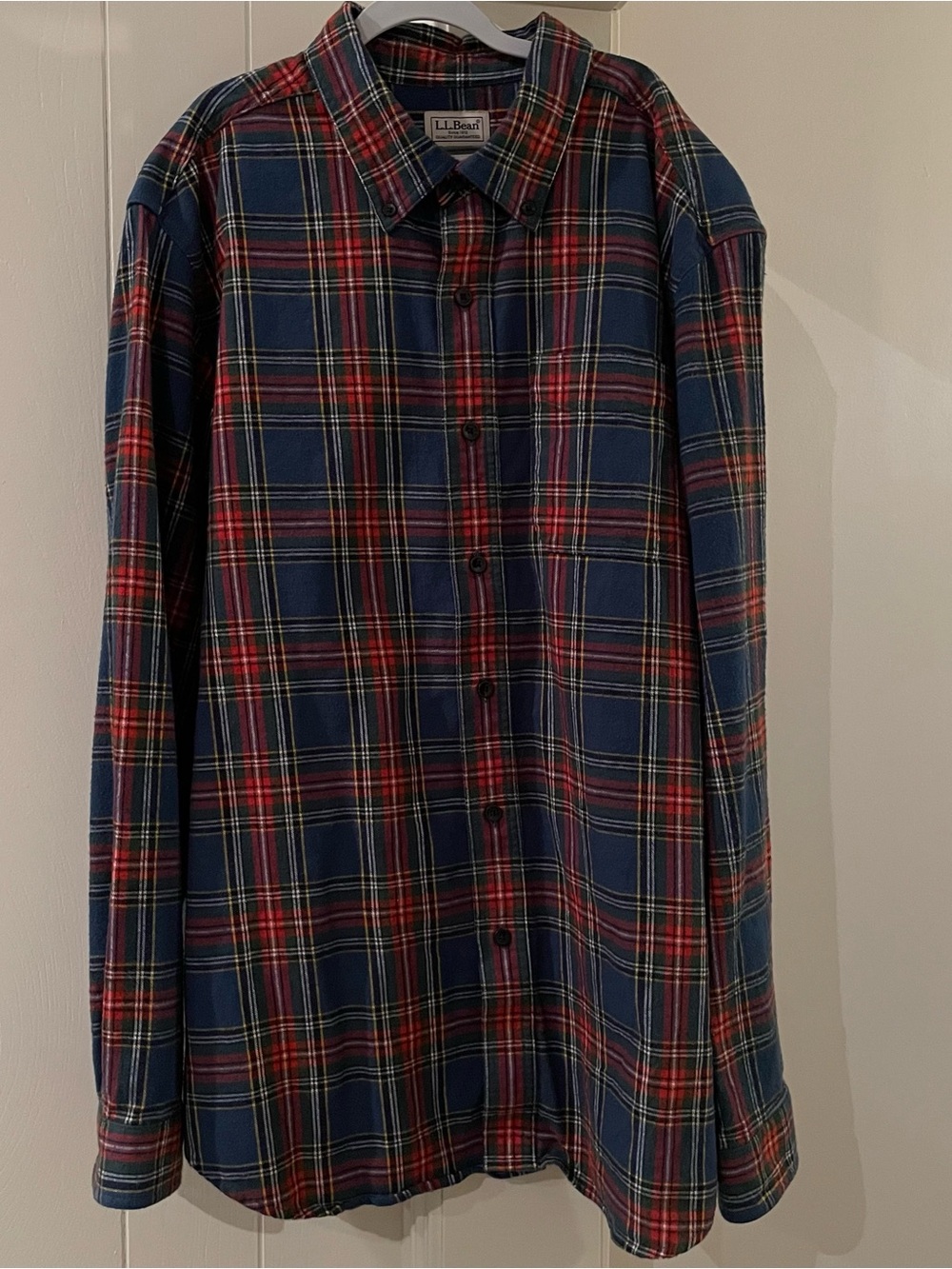 L.L. Bean Traditional Fit Men’s Plaid Button-Down Shirt, 100% Cotton